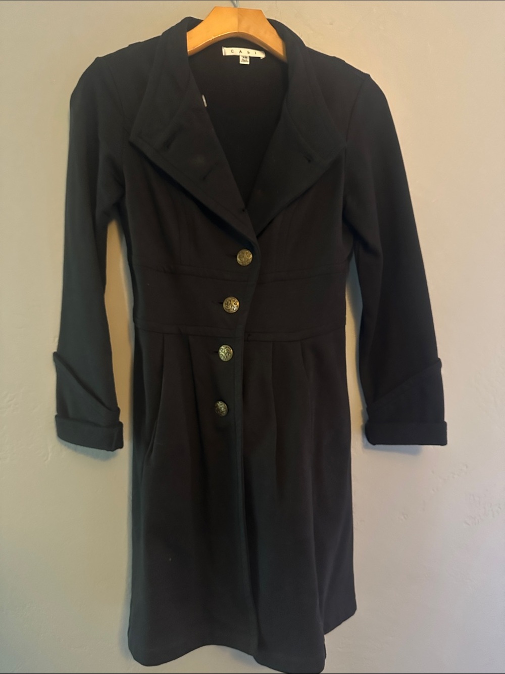 Cabi Black lightweight coat